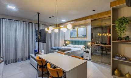 Loft mobiliado e decorado com 41 m², 1 suíte e 1 vaga à venda no Setor Bueno.