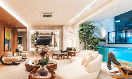 Apartamentos com 4 suítes e piscinas privativas, no Bueno