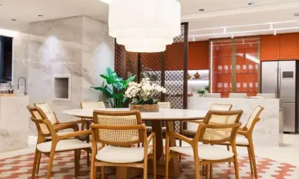 Apartamento exclusivo com 4 suítes e pé direito elevado