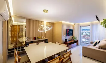 Apartamento mobiliado de 3 quartos ao lado do Shopping Cerrado