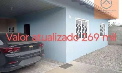 Oportunidade Casa com 3 dormitórios à venda, 110 m² por R$ 269.000 - Reta - São Francisco do Sul/SC