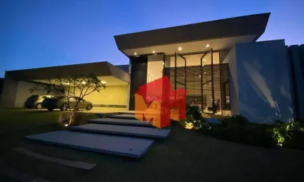Casa com 5 dormitórios à venda, 760 m² por R$ 8.000.000,00 - Condomínio Damha Golf - São Carlos/SP