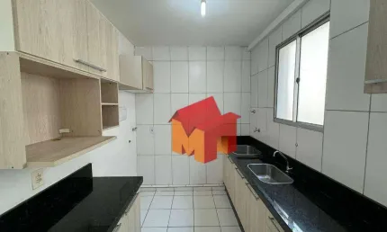 Apartamento com 2 dormitórios para alugar, 60 m² por R$ 1.455,00/mês - Jardim Recanto - Americana/SP