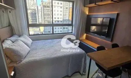 Studio com 1 dormitório, 21 m² - venda por r$ 440.000,00 ou aluguel por r$ 3.462,00/mês - centro - curitiba/pr