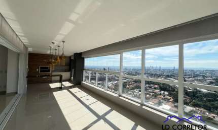 Luxuoso apartamento de 3 quartos no Setor Marista, Goiânia - 207m², 3 suítes, 4 salas, 6 banheiros e 3 vagas de garagem.