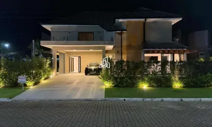 Casa Alto Padrão para Locação em Peruíbe, Bougainville Residencial II, 5 dormitórios, 5 suítes, 6 banheiros, 4 vagas