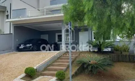 Casa c/ 3 suítes condomínio V. São Lourenço - Valinhos. AT: 400m2, AC:243m2. 2 salas, Coz. americana, Lavabo, Desp. , Lavand.  Ar. gourmet, Piscina.