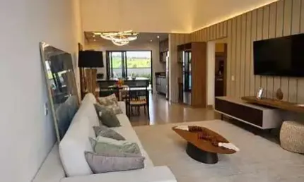 Casa térrea 3 quartos, em condomínio residencial phytus com lazer completo