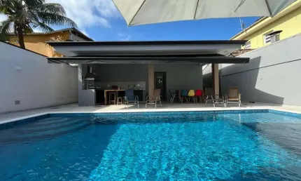 Casa para Venda em São Sebastião, Boraceia, 4 dormitórios, 2 suítes, 4 banheiros, 5 vagas