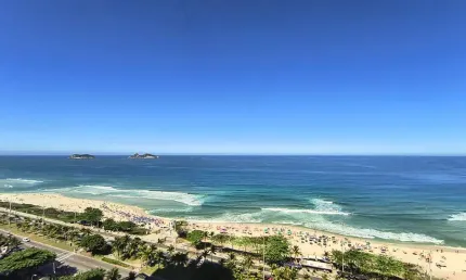Apartamento dúplex 310m² frente mar – praia barra da tijuca
