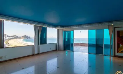 Cobertura luxo 425m² frente mar – av. atlântica copacabana rj