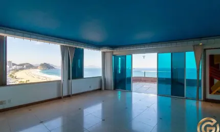 Cobertura luxo 425m² frente mar – av. atlântica copacabana rj