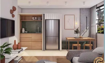 Flat com 1 quarto à venda na Avenida General San Martin, Leblon, Rio de Janeiro
