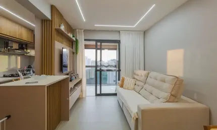 Apartamento 2 Dormitórios (1 Suíte) - Totalmente Mobiliado - 2 Vagas Cobertas - Infraestrutura Completa