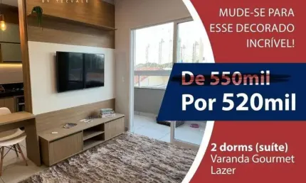 Apartamento com 2 dormitórios à venda, 66 m² por R$ 520.000,00 - Jardim Ismênia - São José dos Campos/SP