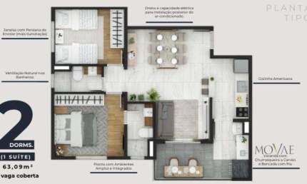 Apartamento com 2 dormitórios à venda, 63 m² por R$ 505.000,00 - Parque Industrial - São José dos Campos/SP