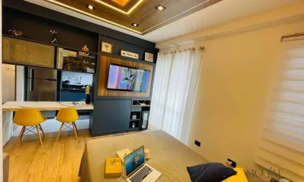 Apartamento Mobiliado à Venda – Smart Residence 35m² | 1 Dormitório | 1 Vaga | Hobby Box | Porteira Fechada