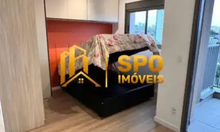 Cond AD 330 , studio de 28 metros mobiliado para locação na Chácara Santo Antonio sem vaga!