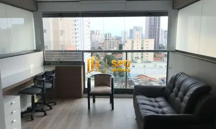 Studio para alugar  mobiliado com 29m², 1 quarto e 1 vaga-Brooklin- São Paulo.