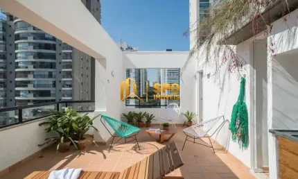 ótima cobertura duplex no Brooklin 2 suítes, 3 vagas condomínio completo