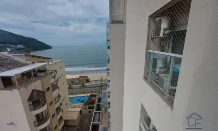 Excelente apartamento com linda vista, frente mar da martim de sá - caraguatatuba/sp