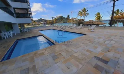 Excelente apartamento 3 dormitórios com linda vista frente mar da martim de sá - caraguatatuba/sp