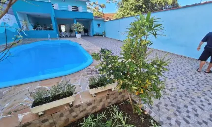Excelente sobrado 4 dormitórios com piscina cocanha - caraguatatuba/sp