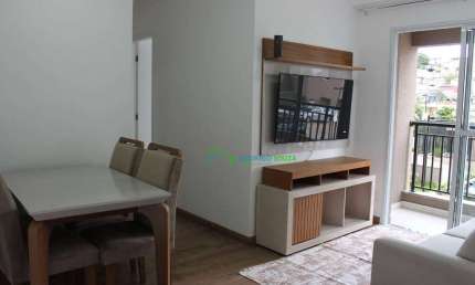 Apartamento com 3 dormitórios para alugar, 66 m² por R$ 4.124,07/mês - Centro - Carapicuíba/SP