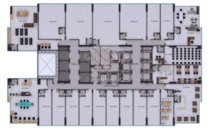 Sala no Grand Tower Shopping com 32m² em Boa Viagem