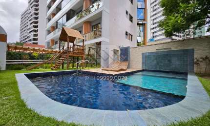 Apartamento alto padrão, 4 quartos suítes próximo à Jaqueira