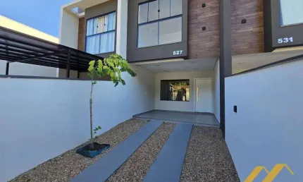 Sobrado com 3 dormitórios à venda, 109 m² por r$ 639.000,00 - água verde - blumenau/sc