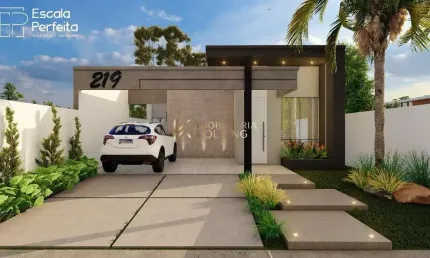 CASA À VENDA COM 3 QUARTOS E  PISCINA, VILA BECKER, TOLEDO - PR