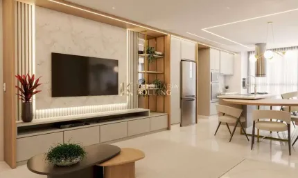 Apartamento à venda no Centro, 3 quartos sendo 1 suíte, em Toledo-PR.
