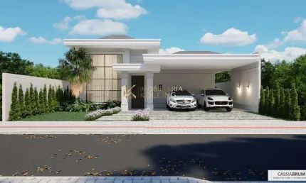 CASA  DE ALTO PADRÃO À VENDA COM 3 SUÍTES, JARDIM GISELA, TOLEDO - PR