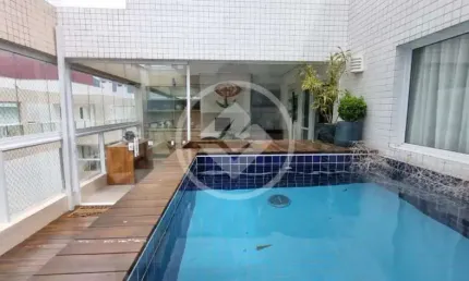 Cobertura 3 dormitórios sendo 1 suíte, mobiliada em condomínio clube em Bertioga codigo: 97581