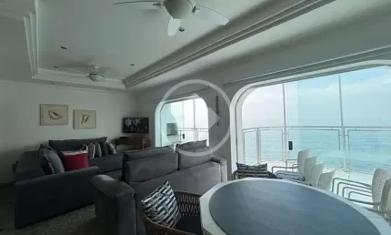Apartamento Vista Mar! 200 M², 4 Dormitórios, Sala ampla, Na praia das Pitangueiras, Guarujá/SP. codigo: 112479