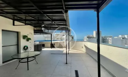 Cobertura para venda ou locação anual a 1 quadra da Praia das Pitangueiras codigo: 116273