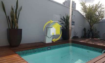 COBERTURA 147 M² - VILA REGENTE FEIJÓ - 3 SUÍTES / PISCINA PRIVATIVA - 1 vaga