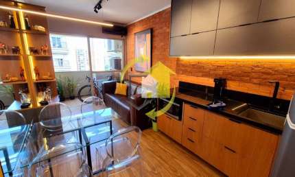 FLAT MOEMA TOP LIFE - MOBILIADO E EQUIPADO - 33 M² - 1 DORM. - 1 VAGA C/ MANOBRISTA - C/ LAZER