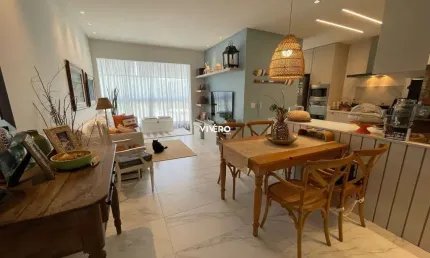 Apartamento com 2 suítes a 100 metros do mar na praia brava de itajaí