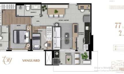 Apartamento com 2 quartos à venda na Rua Mogi Guaçu, 119, Chácara da Barra, Campinas, 77 m2 por R$ 850.000