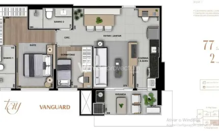 Apartamento com 2 quartos à venda na Rua Mogi Guaçu, 119, Chácara da Barra, Campinas, 77 m2 por R$ 850.000