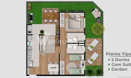 Apartamento com 2 quartos à venda na Giácomo Trento, Vila Moletta, Valinhos, 53 m2 por R$ 580.000