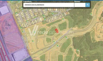 Terreno em condomínio fechado à venda na Avenida das Alamandas, s/n°, Alphaville Dom Pedro, Campinas por R$ 1.350.000