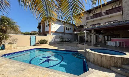 Casa em condomínio fechado com 5 quartos à venda na rua san conrado, 415, loteamento caminhos de san conrado (sousas), campinas, 740 m2 por r$ 3.500.000