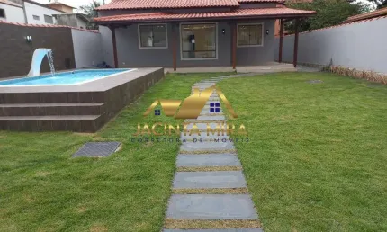 Casa para Venda em Rio das Ostras, Jardim Campomar, 3 dormitórios, 2 suítes, 1 banheiro, 2 vagas