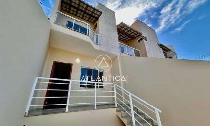 Atlântica Imóveis tem excelente Casa à Venda no Novo Horizonte – 3 Quartos, 120m² - R$480.000,00