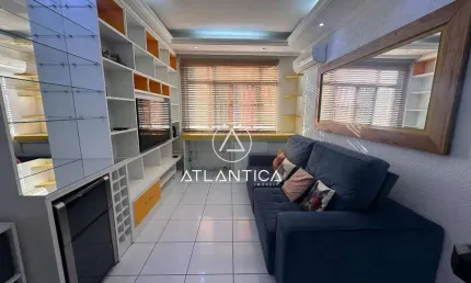 Atlântica Imóveis tem excelente Apartamento à venda no Centro – 78m², 3 quartos (1 suíte), porteira fechada - R$480.000