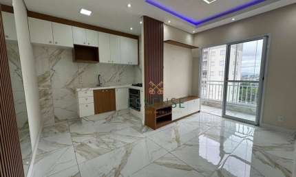 Apartamento à Venda de 55 m² no Residencial Reserva do Alto na Vila Tanquinho em Ferraz de Vasconcelos/SP: 02 dormitórios