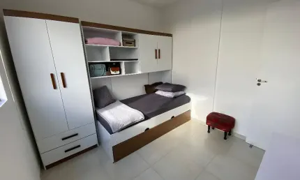 Apartamento com vista para o mar na Serraria em andar alto